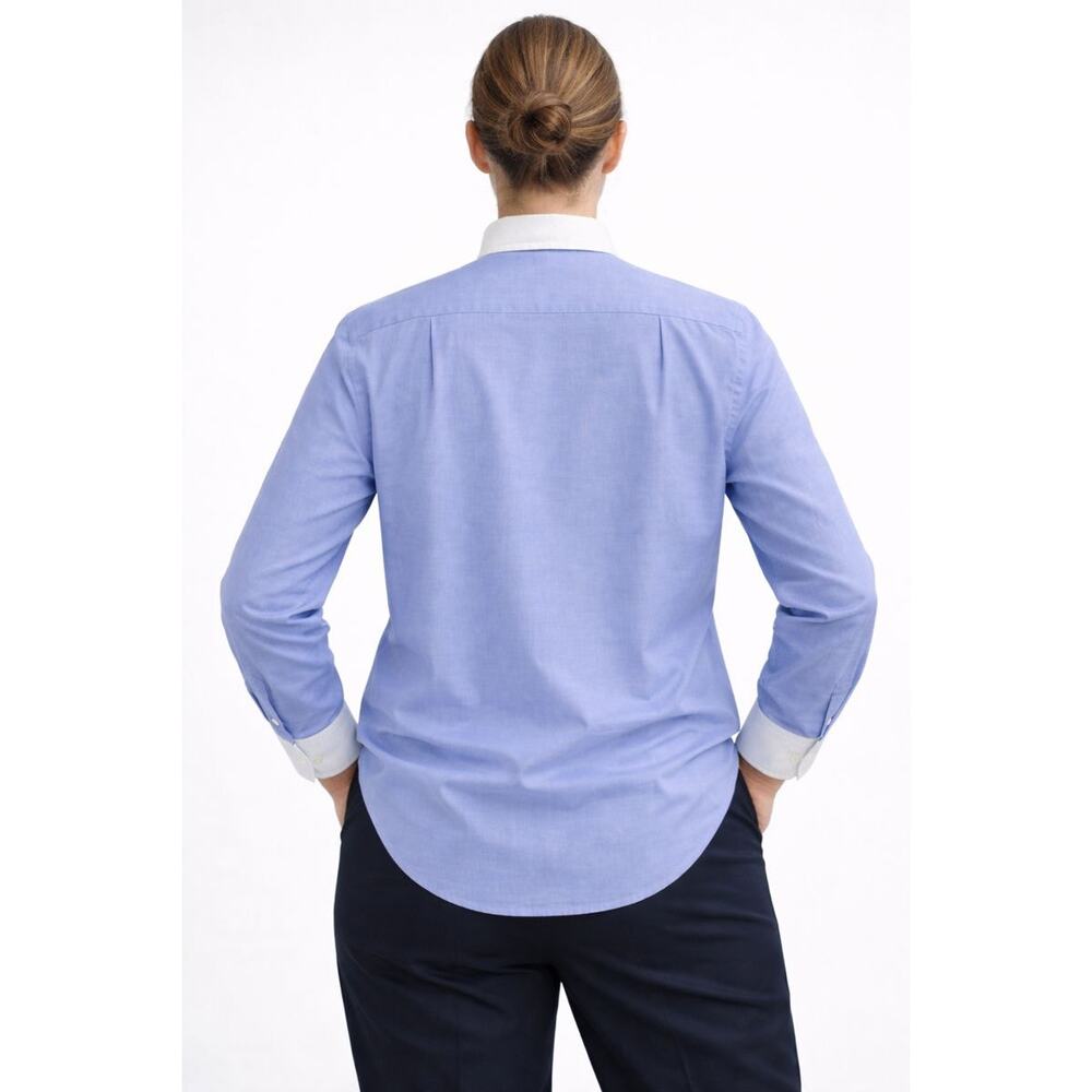 Coach 1941 Blue Classic Long Sleeve Tailored Button Down Oxford Shirts Size 14 - Picture 4 of 6